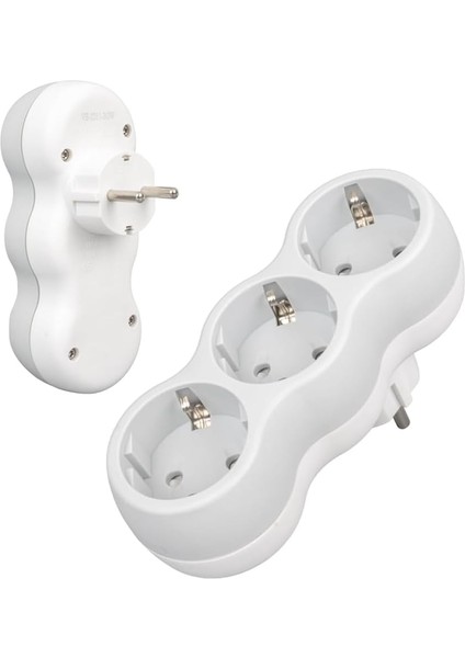 Dikey Çoklu Priz, A Class, Duvar Tipi Priz Çoklayıcı Çoğaltıcı, 3680 Watt Güç Kapasitesi (Üçlü)