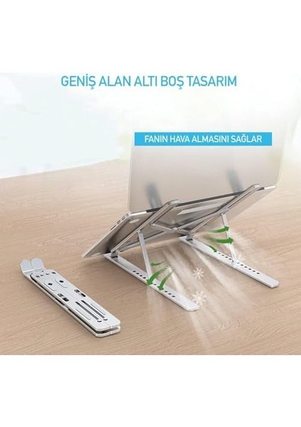 Laptop Stant Bilgisayar Stant Notebook Stant Tüm Laptoplarla Uyumlu Bilgisayar Standı Taşınabilir Metal Kaymaz Stant Dizüstü Bilgisayar Stantları Stantı fiyatları