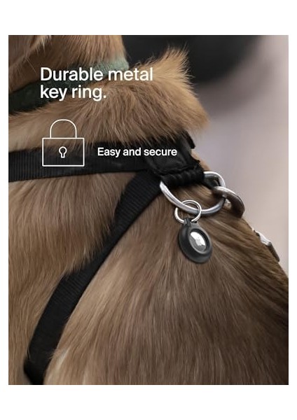 Airtag Anahtarlık ile Kılıf (Secure Holder Air Tag Için Koruyucu Kılıf, Çizilmeye Karşı Korumalı Aksesuar), 2'li Paket, Mavi modelleri