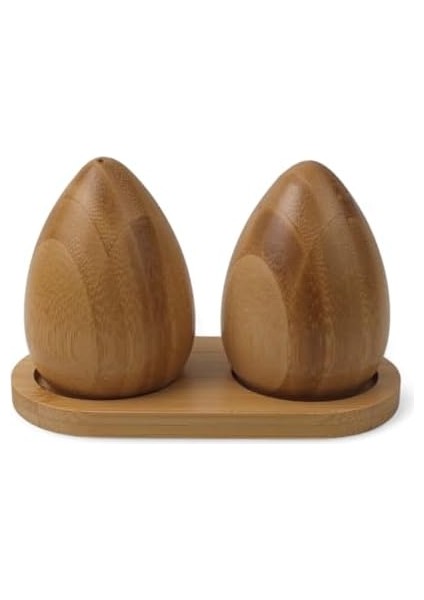 Doğal Yumurta Şeklinde Bambu Tuzluk ve Karabiberlik | Antibakteriyel, Sağlıklı ve Doğa Dostu Ahşap Tuzluk & Biberlik Seti - Şık ve Dayanıklı Tasarım modelleri