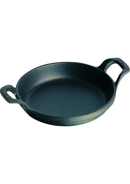1301623 Istiflenebilir Fırın Tenceresi, Yuvarlak 16 Cm, 0,4 L, Pişirme Kabı Içinde Mat Siyah Emaye Kaplama, Siyah