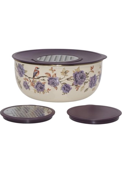 Home Fiorella 5 Parça Rendeli Karıştırma Kabı/saklama Kabı