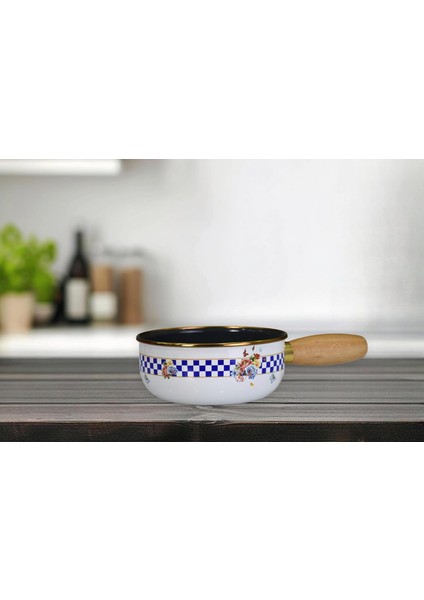 Home Allegro Emaye Ahşap Kulplu Mini Tava