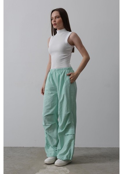 Paraşüt Cargo Pantolon - Mint modelleri