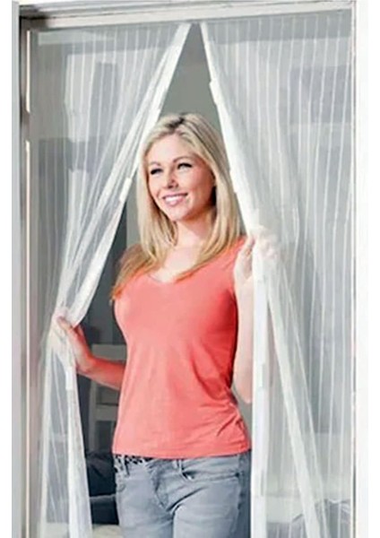 Fay-Tek 205 x 105 cm Mıknatıslı Kapı Sinekliği Sinek Sivrisinek Kovucu Tül Sineklik 1410 V2