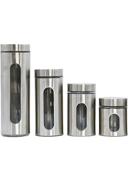 Home 2'li Ayarlanabilir Metal Gövdeli Cam Tuzluk ve Baharatlık Seti - Şık ve Dayanıklı Tasarım, Mutfakta Pratik Kullanım (Krom, 10 Cm)