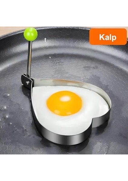 3 Lü Metal Omlet ve Krep Kalıbı Seti | Yuvarlak, Kalp ve Yıldız Şekilli Yanmaz & Yapışmaz Pişirme Kalıpları | Kahvaltı, Yumurta, Pancake ve Krep Için Şekil Verici modelleri