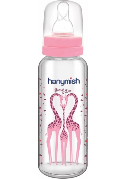 Pembe Yenidoğan Bebek Cam Biberon ve Emzik Seti, 5'li Hediye Paketli fiyatları