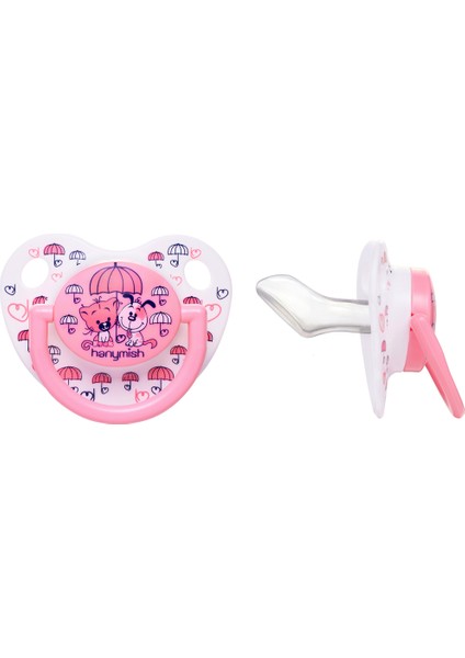 Pembe Yenidoğan Bebek Cam Biberon ve Emzik Seti, 5'li Hediye Paketli modelleri