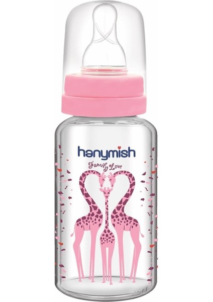 Pembe Yenidoğan Bebek Cam Biberon ve Emzik Seti, 5'li Hediye Paketli fırsatları