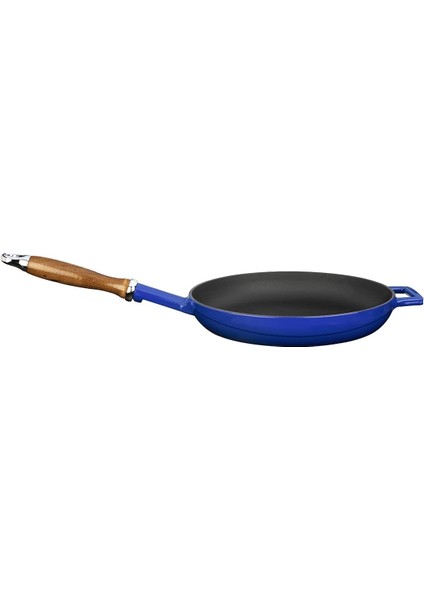 Metal Döküm Kızartma Tavası, 28 Cm, Mavi