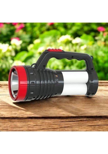 USB Şarjlı Çok Fonksiyonlu El Feneri | 2W LED + 4 Tüp Led, 300 Lümen, 1200 Mah Batarya, 3 Mod, Taşınabilir Aydınlatma | Kamp, Acil Durum, Ev Kullanımı Için fiyatları