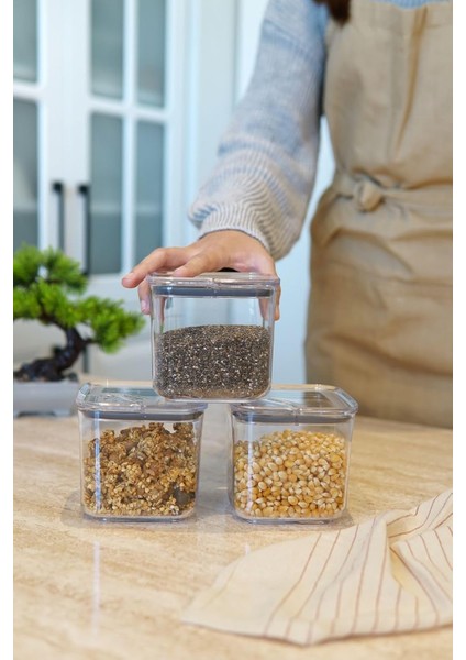 Pratik Saklama Kabı 3 x 700 Ml, Çok Renkli