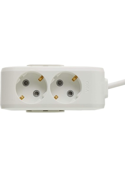 Multi-Let Ikili Priz Topraklı Kablolu Çocuk Korumalı 1 mt