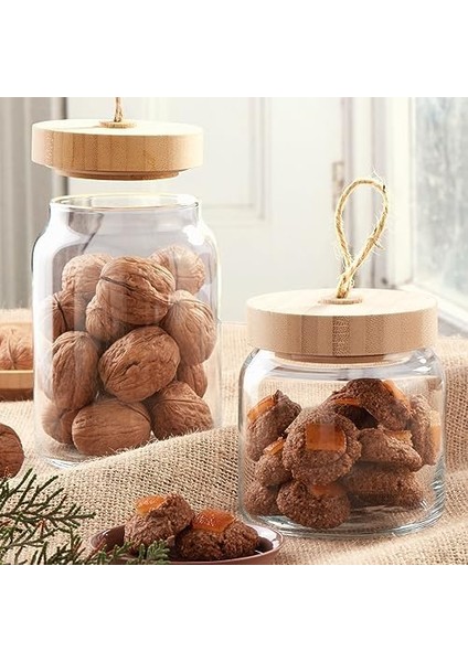 43583S00 Woody Ahşap Kapaklı Kavanoz 860 cc fiyatları