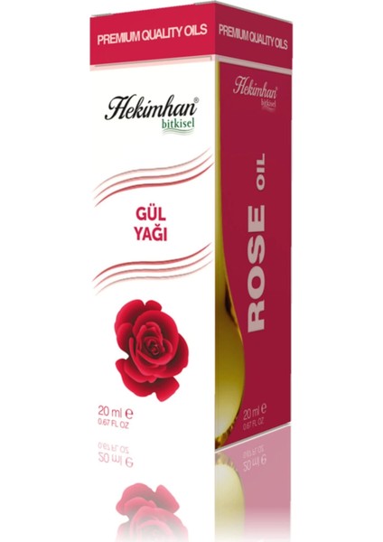 Gül Yağı, Bitkisel Yağ, Organik Yağ, 20 ml