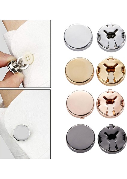 Gümüş Renk Tuğra Desenli Geçme Kol Düğmesi fiyatları