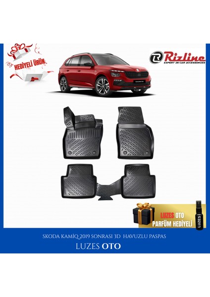 Skoda Kamiq 3D Havuzlu Paspas 2023