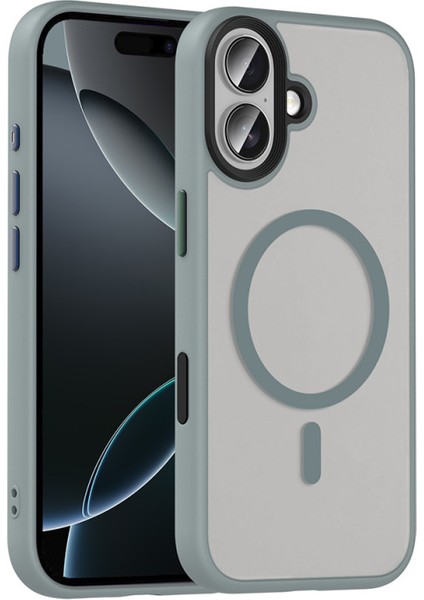 iPhone 17 Kılıf Şık Tasarımlı Wireless Şarj Özellikli Treno Magsafe Kapak