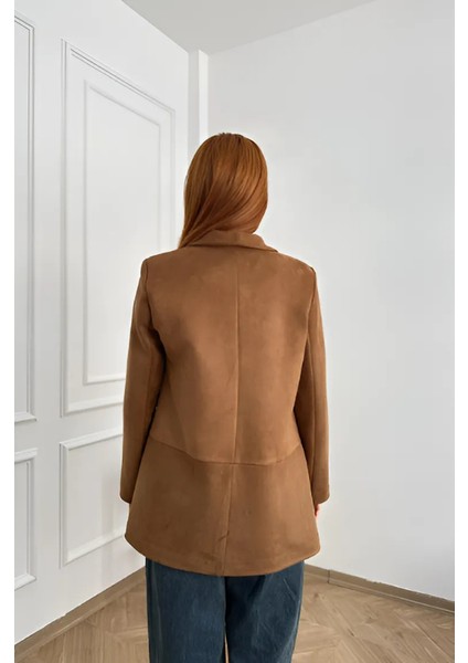 Taba Blazer Model Süet Kahve Ceket indirimleri