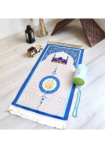 Namaza İlk Adım Erkek Çocuk Seccade, Tesbih ve Kumbara Seti modelleri