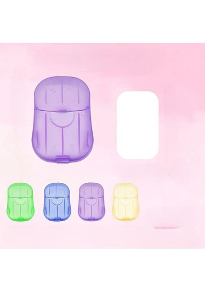 80 Li Suda Eriyen Kağıt Sabun Öğrenci Çocuk Okul Dezenfektan Seyahat Kamp Piknik El Yıkama Sabunu