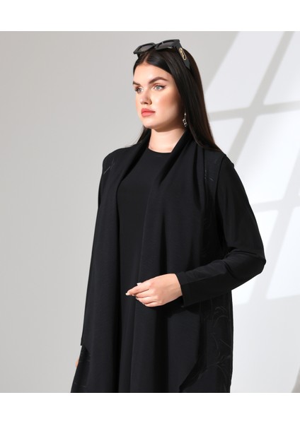 Desenli Şal Yaka Kısa Yelek fırsatları