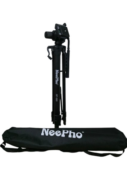 Neepho NTP-690 Kalın Bacaklı Alüminyum Tripod | 170 cm Yükseklik | Telefon ve Fotoğraf Makinesi Uyumlu | Taşıma Çantalı Profesyonel 3 Ayak indirimleri
