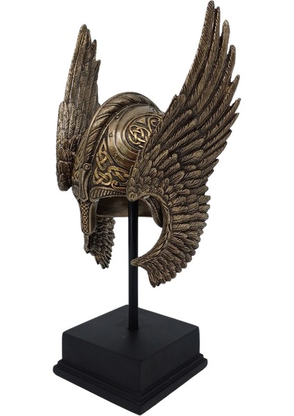 Iskandinav Mitolojisi Valkyrie Miğferi Biblo ve Ayaklı Sergileme Standı Dekoratif Obje modelleri