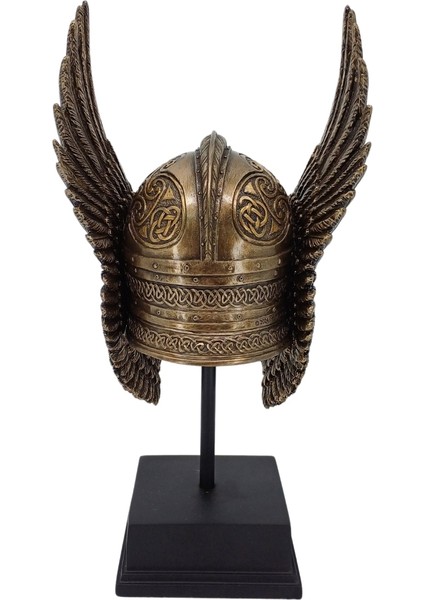 Iskandinav Mitolojisi Valkyrie Miğferi Biblo ve Ayaklı Sergileme Standı Dekoratif Obje indirimleri
