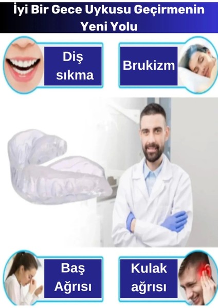 Premium Özel Seri Gece Plağı Çene Diş Sıkma Gıcırdatma Önleyici Koruyucu Diş Aparatı 5 Adet fiyatları