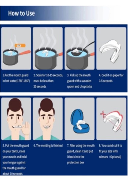 Premium Özel Seri Gece Plağı Çene Diş Sıkma Gıcırdatma Önleyici Koruyucu Diş Aparatı 5 Adet fırsatları