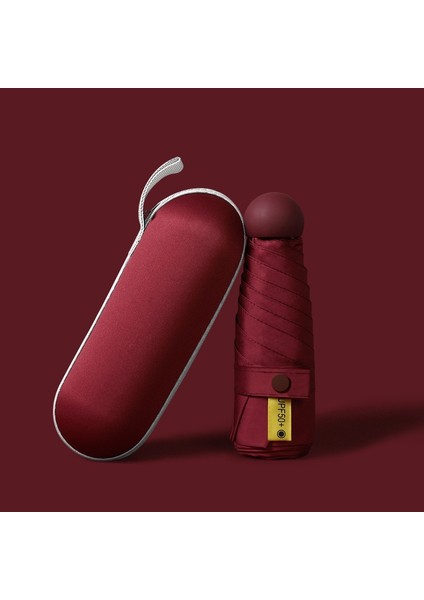 Mini Cep Boy Lüx Şemsiye Uv Korumalı Bordo Mini Şemsiye fiyatları