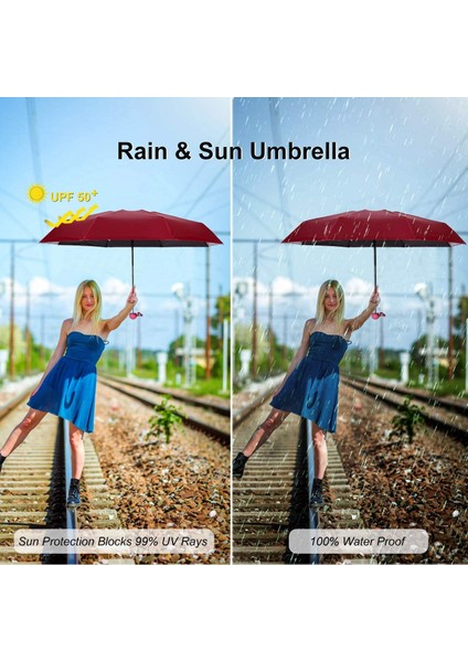 Mini Cep Boy Lüx Şemsiye Uv Korumalı Bordo Mini Şemsiye modelleri