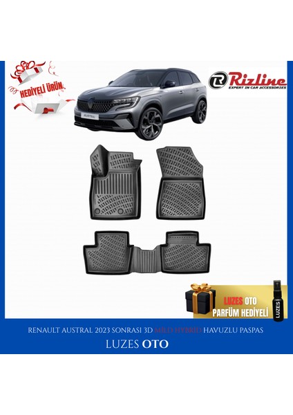 Renault Austral 3D Havuzlu Paspas Mild Hybrid 2024