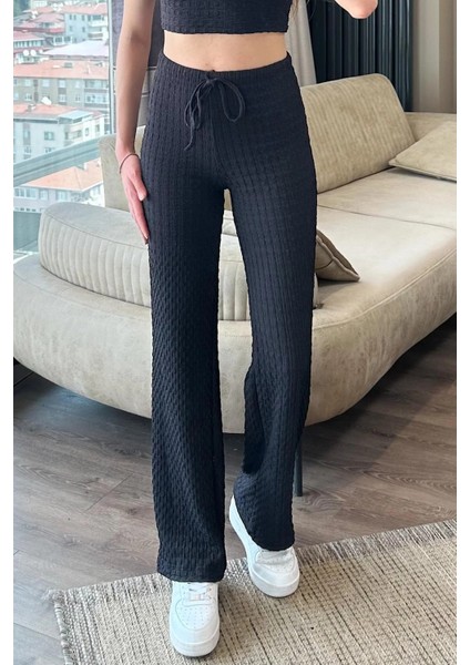 Baffle Salaş Pantolon Ilikli Bağcıklı Siyah fiyatları