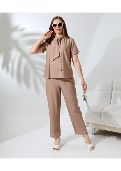 Kravat Yaka Kısa Kol Takım modelleri