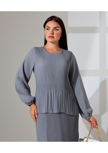 Etek Görünümlü Uzun Pili Elbise indirimleri