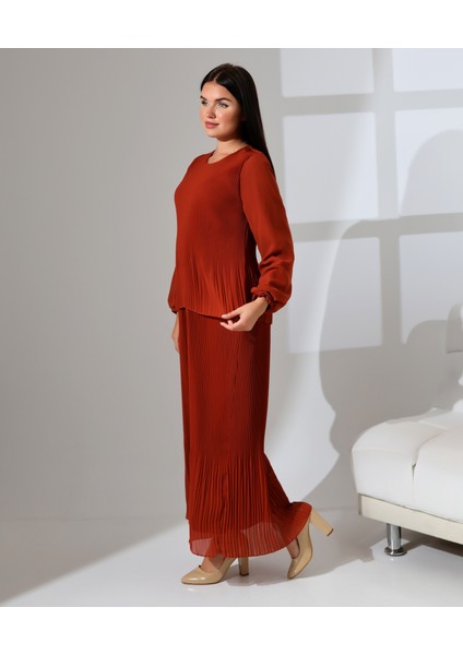 Etek Görünümlü Uzun Pili Elbise modelleri