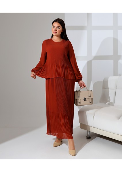 Etek Görünümlü Uzun Pili Elbise fırsatları