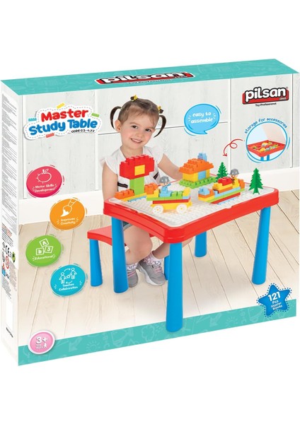 Master Çalışma Masası Kırmızı/mavi