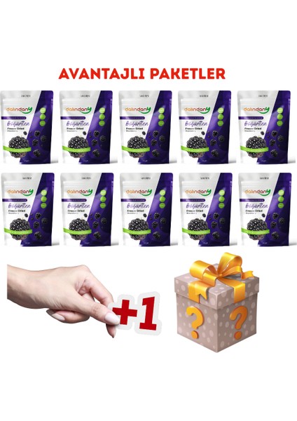 Freeze Dried Böğürtlen Dilimleri 10'lu Paket