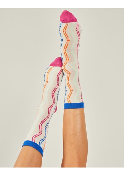 Wavy Strıpe Sock Brights Multi modelleri