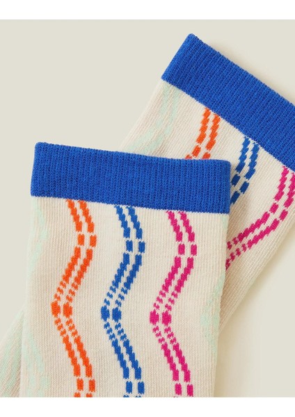 Wavy Strıpe Sock Brights Multi indirimleri