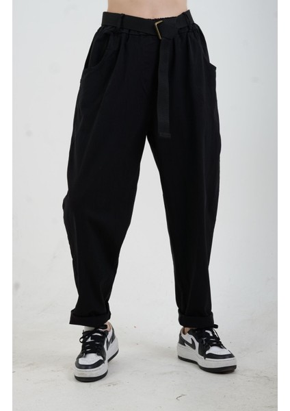 Siyah Kemerli Likralı Pantolon fırsatları