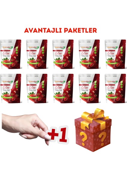 Freeze Dried Çilek Dilimleri 10'lu Paket