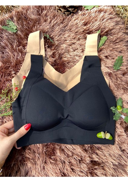 Lazer Kesim Dikişsiz Desteksiz Toparlayıcı Hayalet Sütyen/bralet