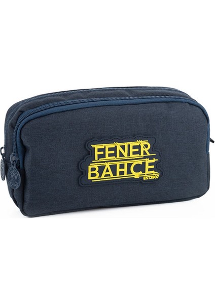 25738 Fenerbahçe Sarı Rubber Lacivert Kalem Çantası