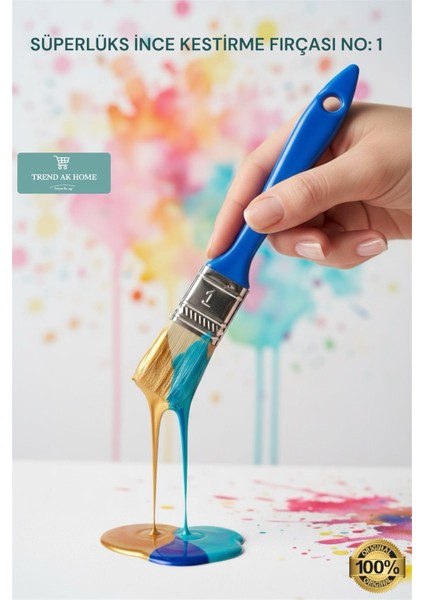 Lüks Ince Kestirme Fırçası No: 1