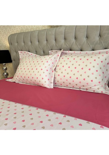 Pembe Renkli Kalpli Yorgan Kılıfı fiyatları